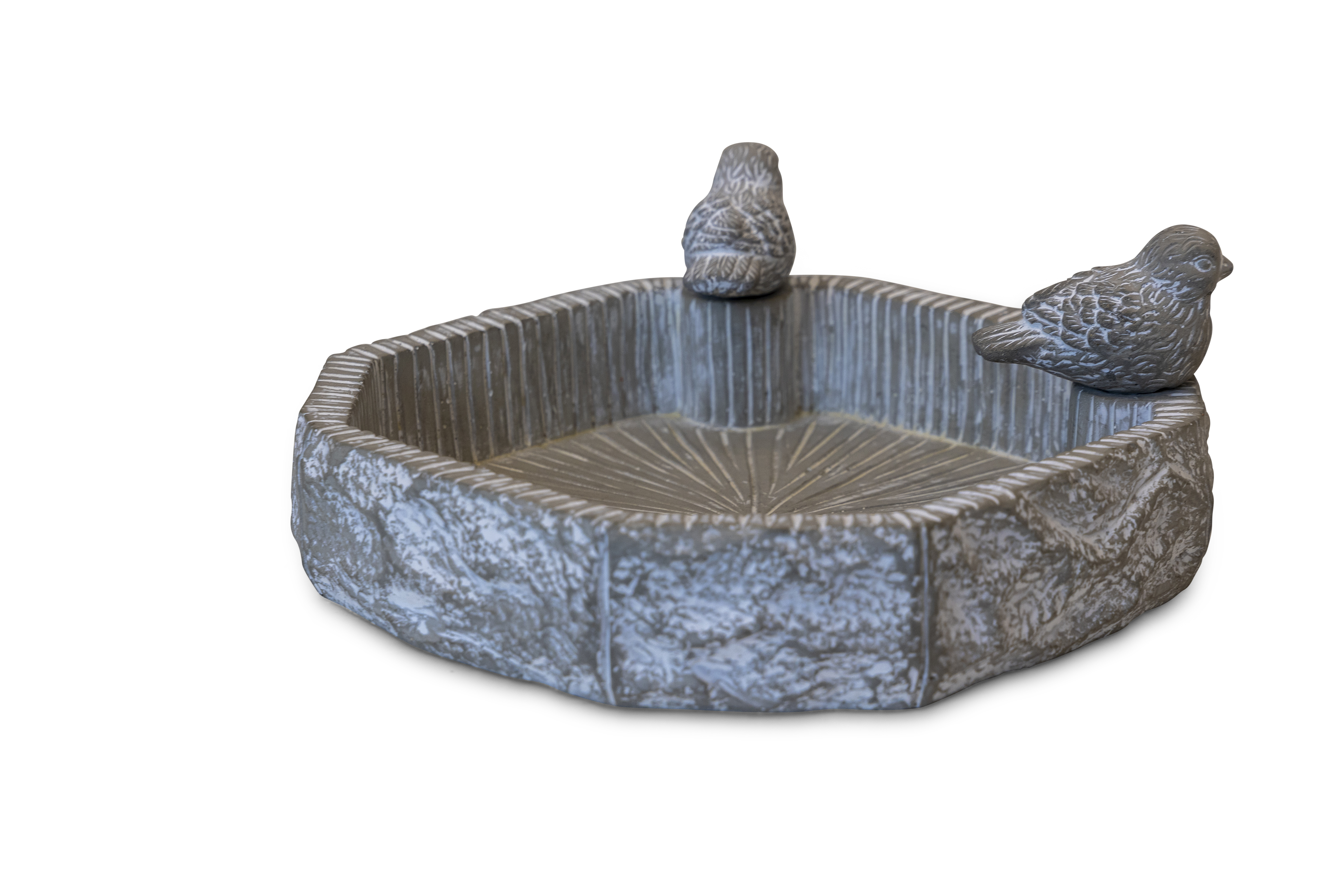 CJ Wildlife Varese - Waterschaal - Tuinvogels - Grijs - 6.8x26.3x26.3 cm