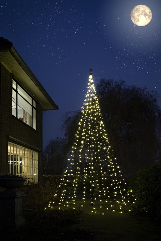 Christmas United 6 meter - Vlaggenmast kerstboom - 720 - Warm wit - 600 cm - 1500 cm