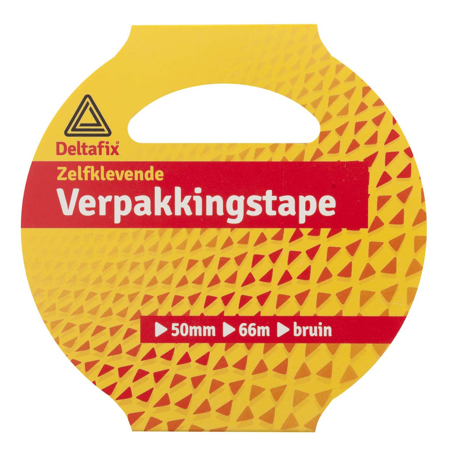 Deltafix Verpakkingstape 50mm 66m - Tape - 11x11x5 cm - Bruin - 66 cm