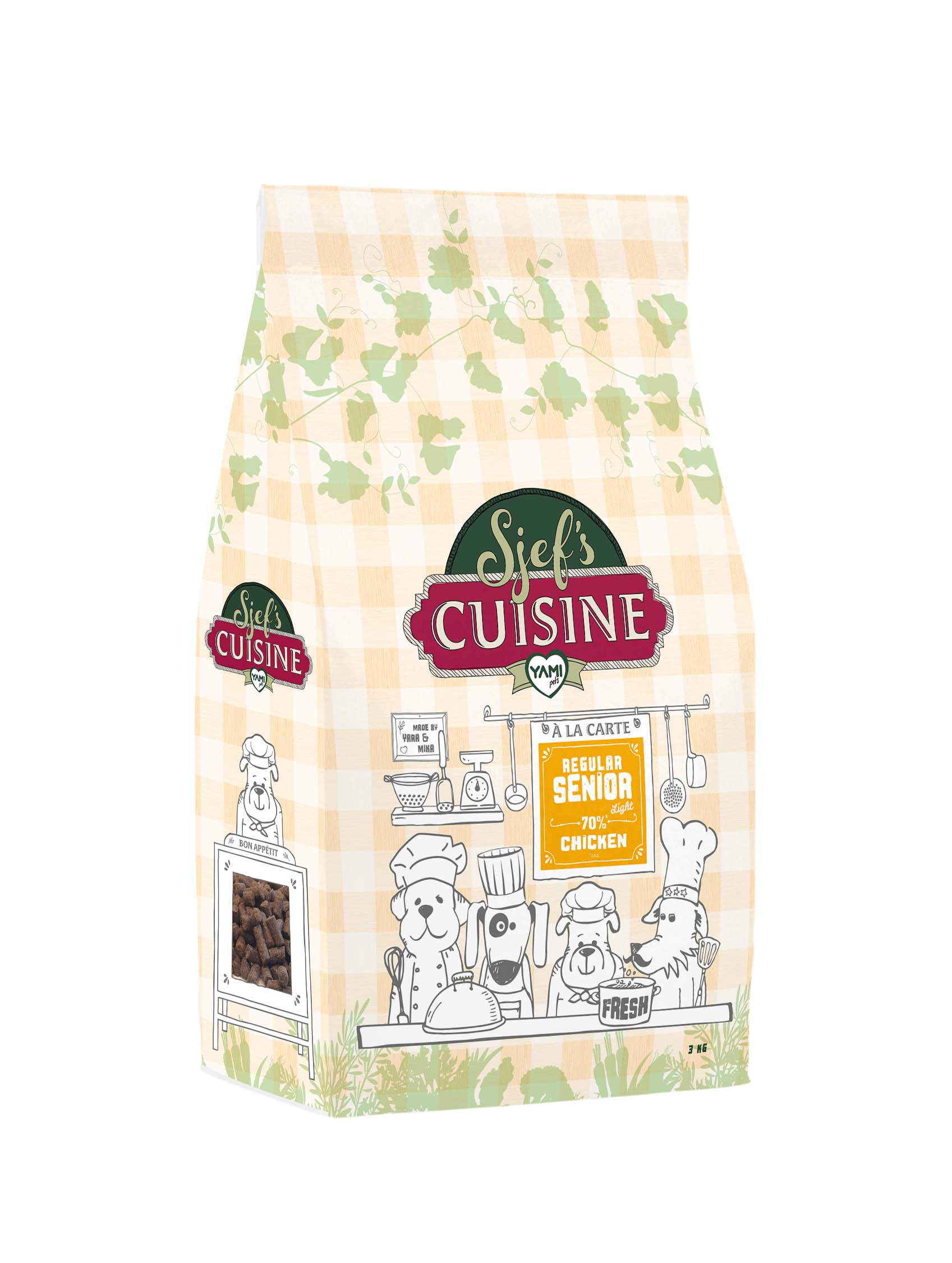 Sjef's Cuisine Regular Senior - Hondenvoer - 12.5 Kilogram - kip
