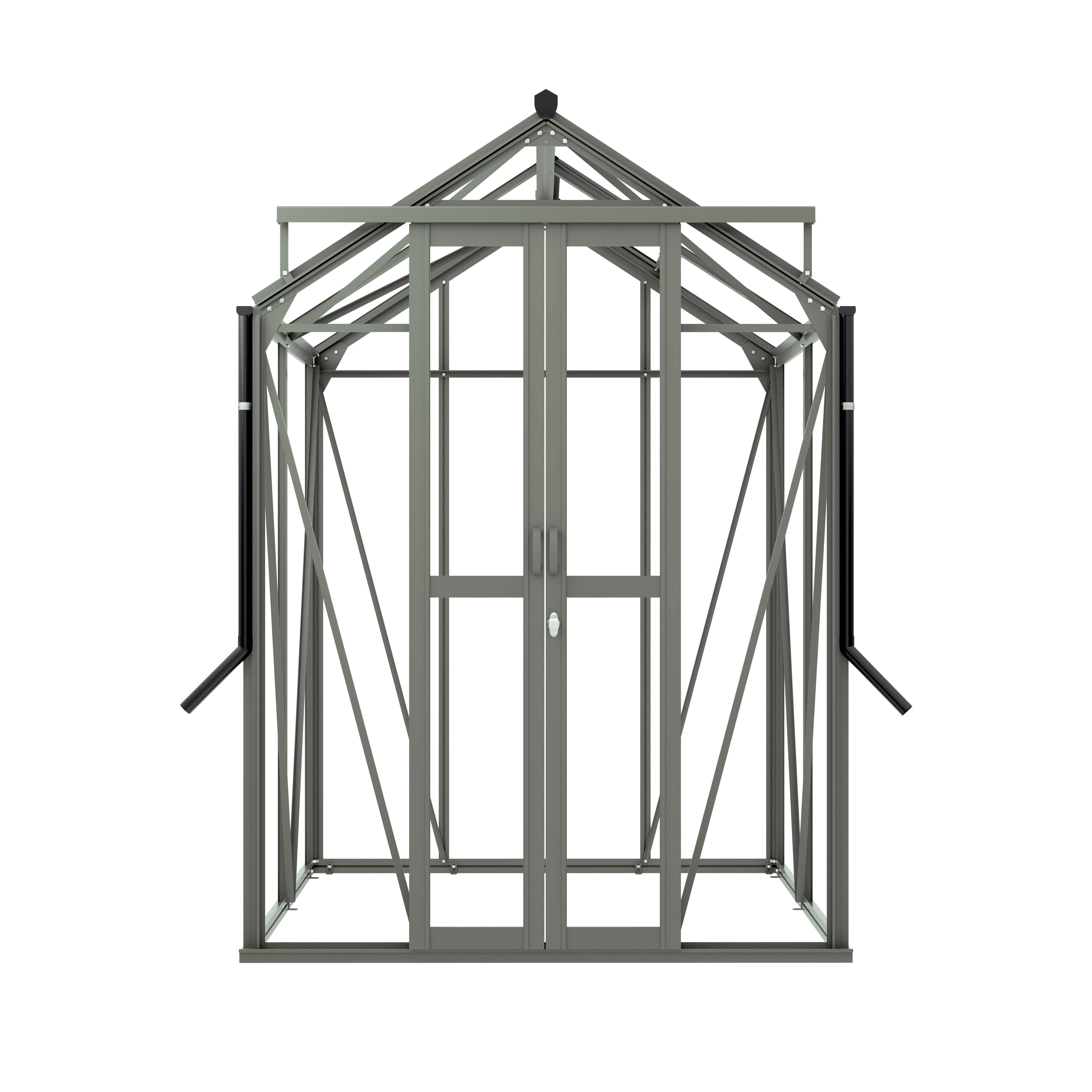 Royal Well Anne I Full Options - Tuinkas - Groengrijs - 211.2x149.8x150.7 cm - 3 mm