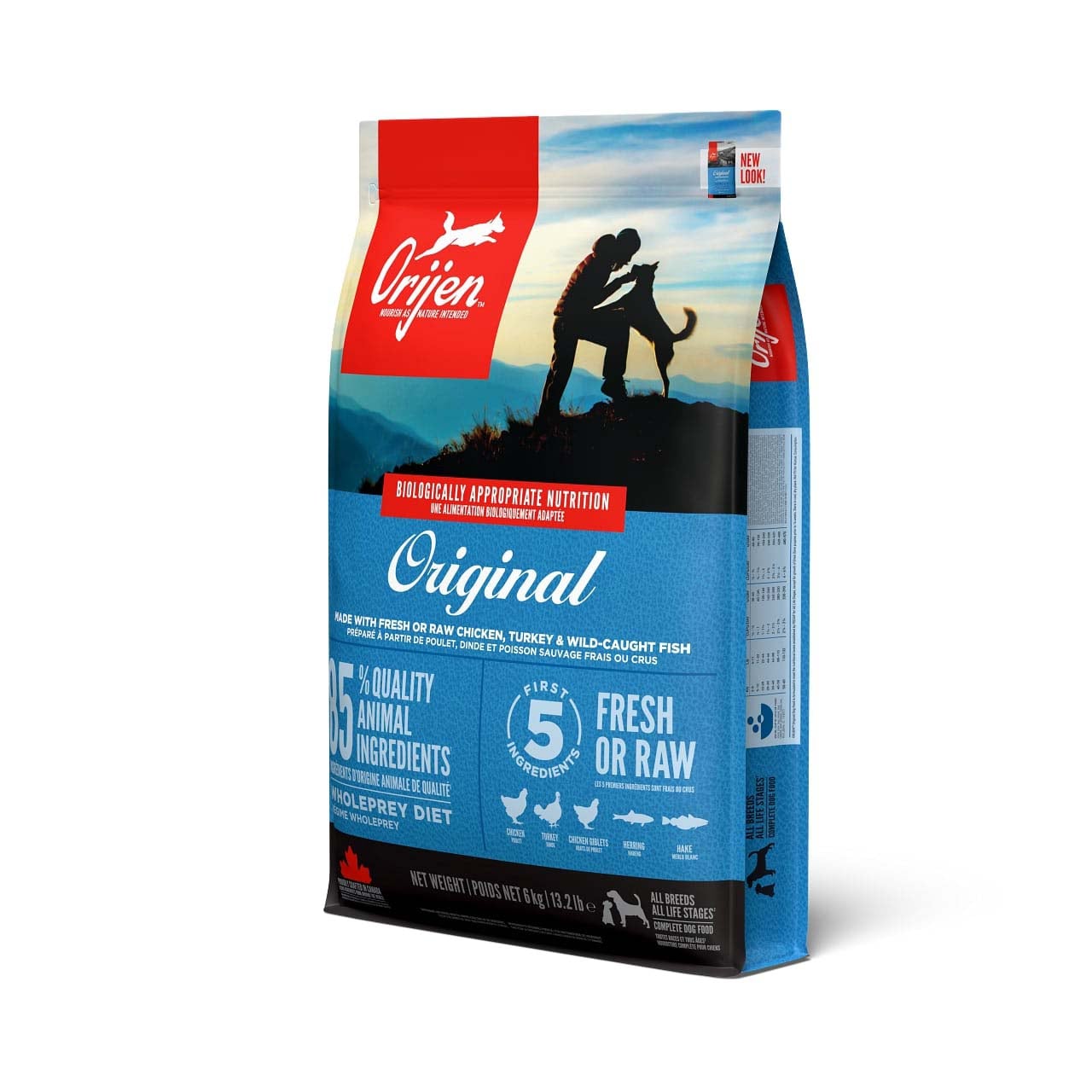 Orijen Original Dog Whole Prey - Hondenvoer - 6 Kilogram - kip