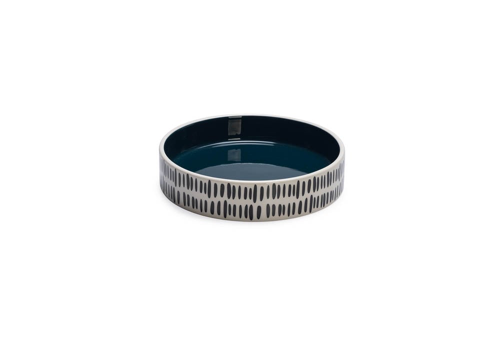 Beeztees Jade - Voerbak - 350 l - Zwart/wit - 4x16.5x16.5 cm - 16.5 cm