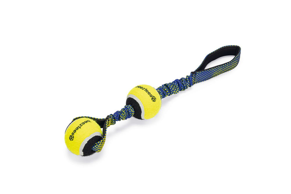 Beeztees Fetch Tennisbal Koord Otis - Apporteren - Hondenspeelgoed - Blauw - 53.5x6.5x6.5 cm