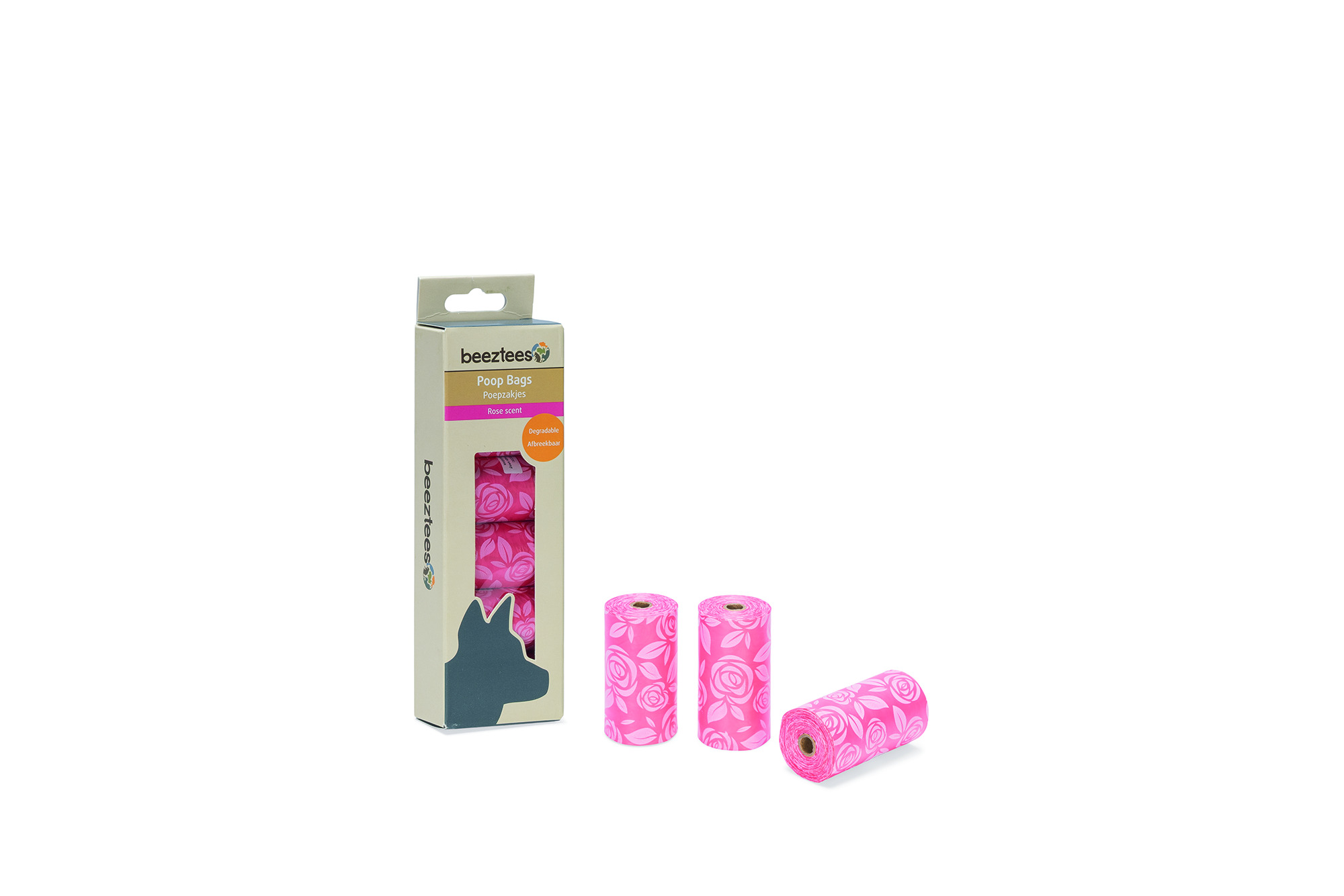 Beeztees  Afbreekbare - Poepzakjes Hond - Roze