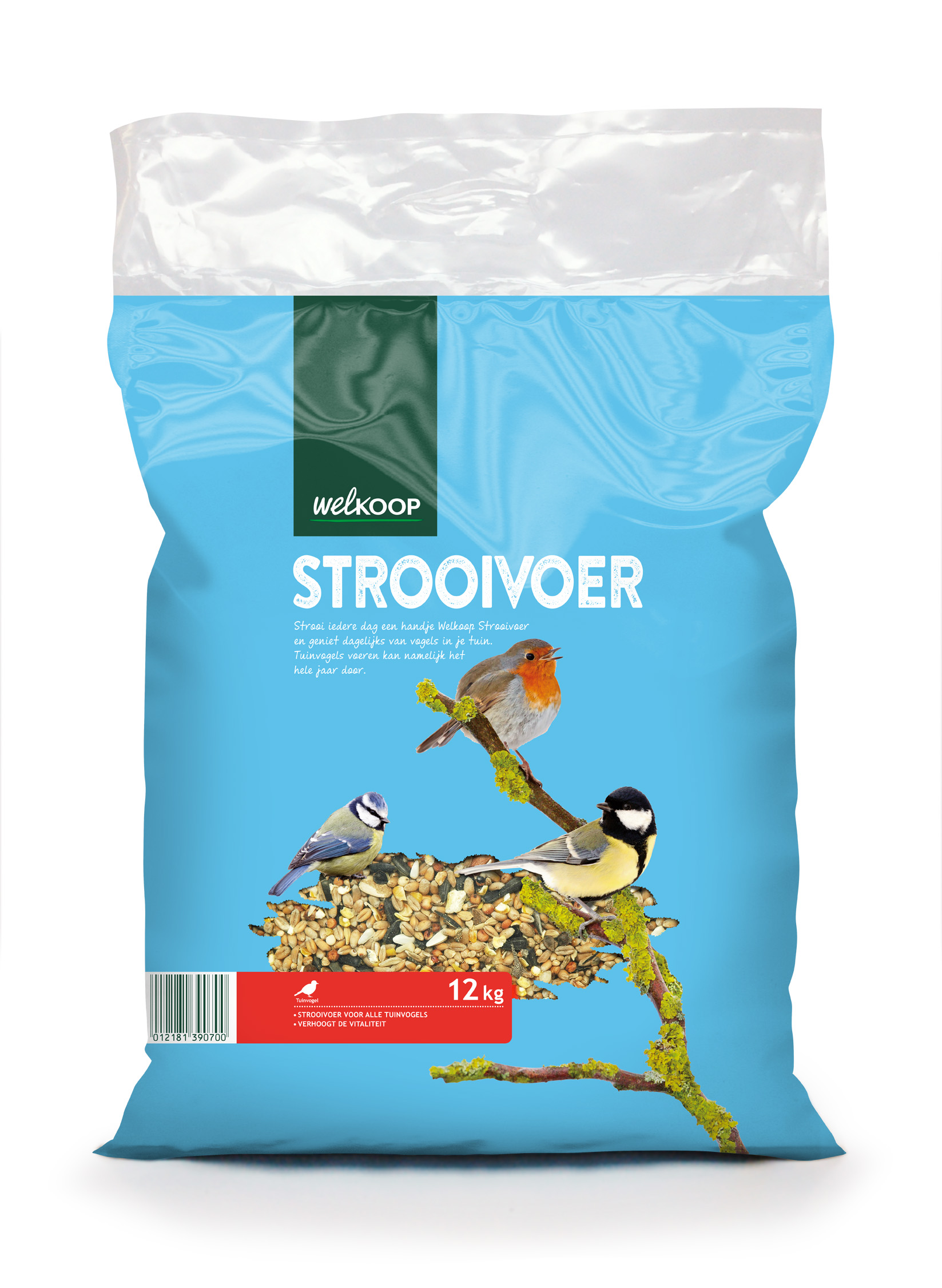 Welkoop Strooivoer - Tuinvogelvoer - 12 Kilogram - Zadenmix