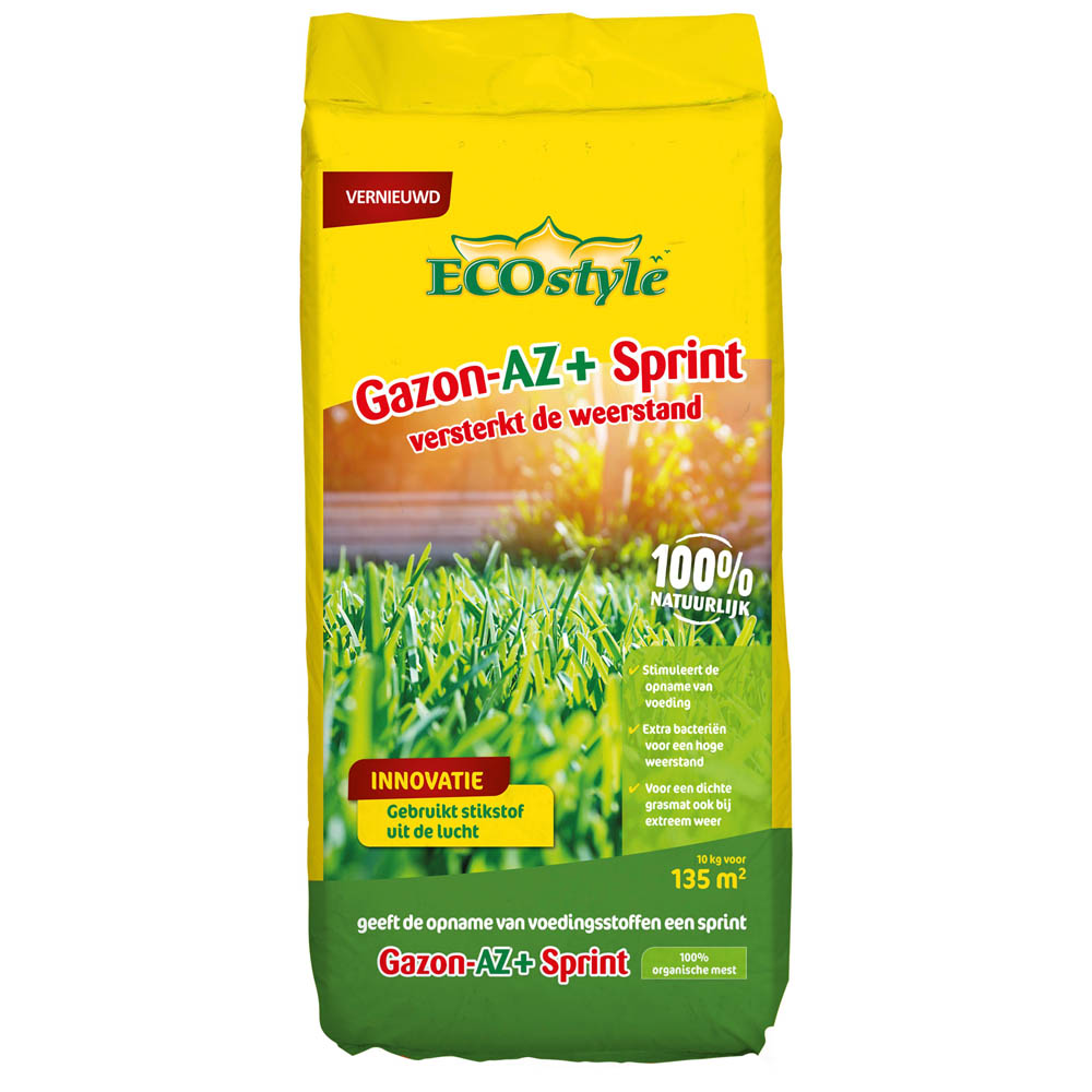 ECOstyle Gazon-AZ Sprint - Gazonmeststof - 135 m2 - 10 Kilogram