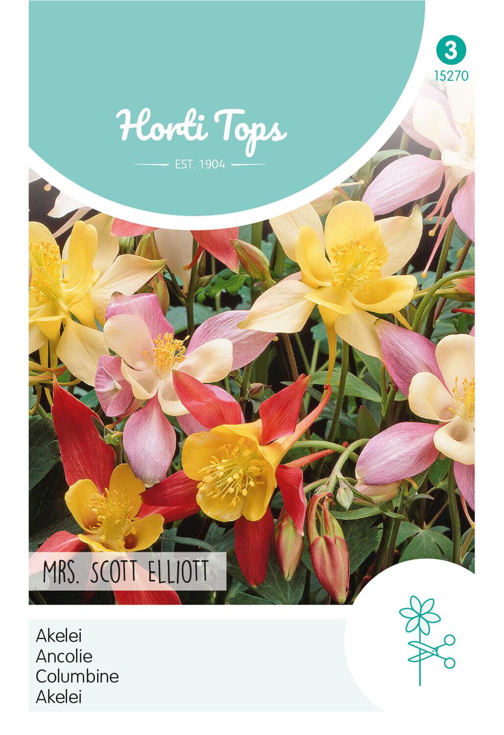 Hortitops Akelei mrs. Scott Elliot - Bloemzaden