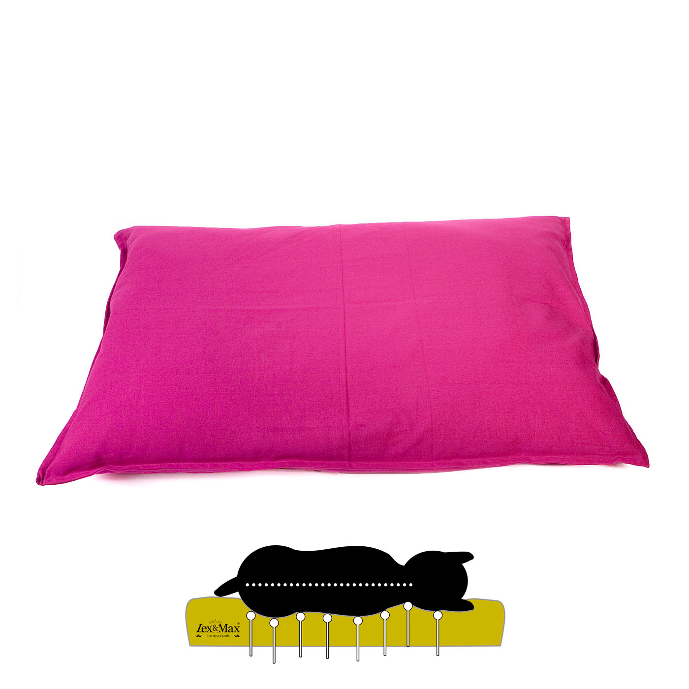 Lex & Max Tivoli - Orthopedisch Hondenkussen - Fuchsia - L Lex & Max Tivoli - Orthopedisch Hondenkussen - Fuchsia - L