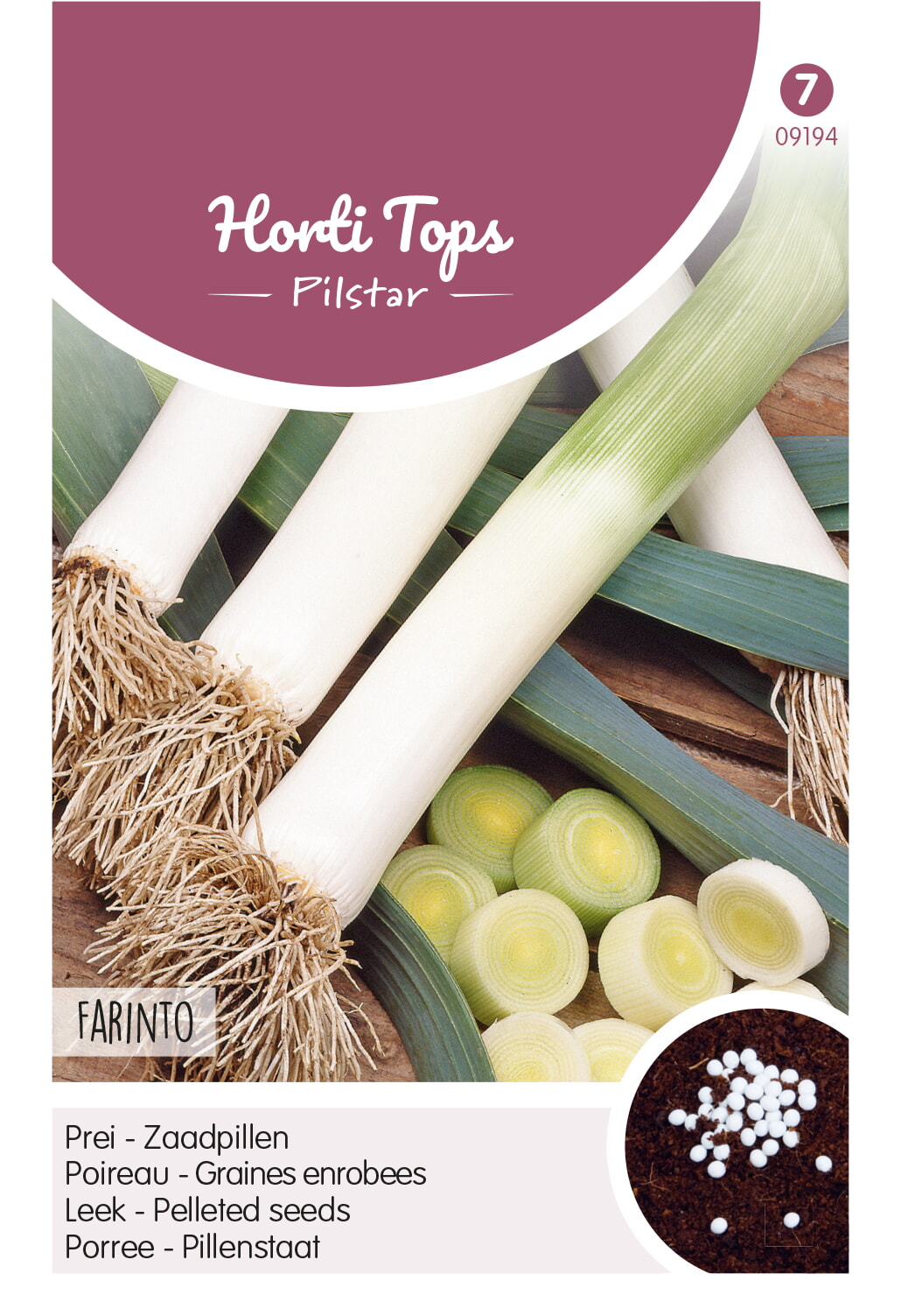 Hortitops Prei Allium Porrum L. Blauwgroene Winter - Groentezaden