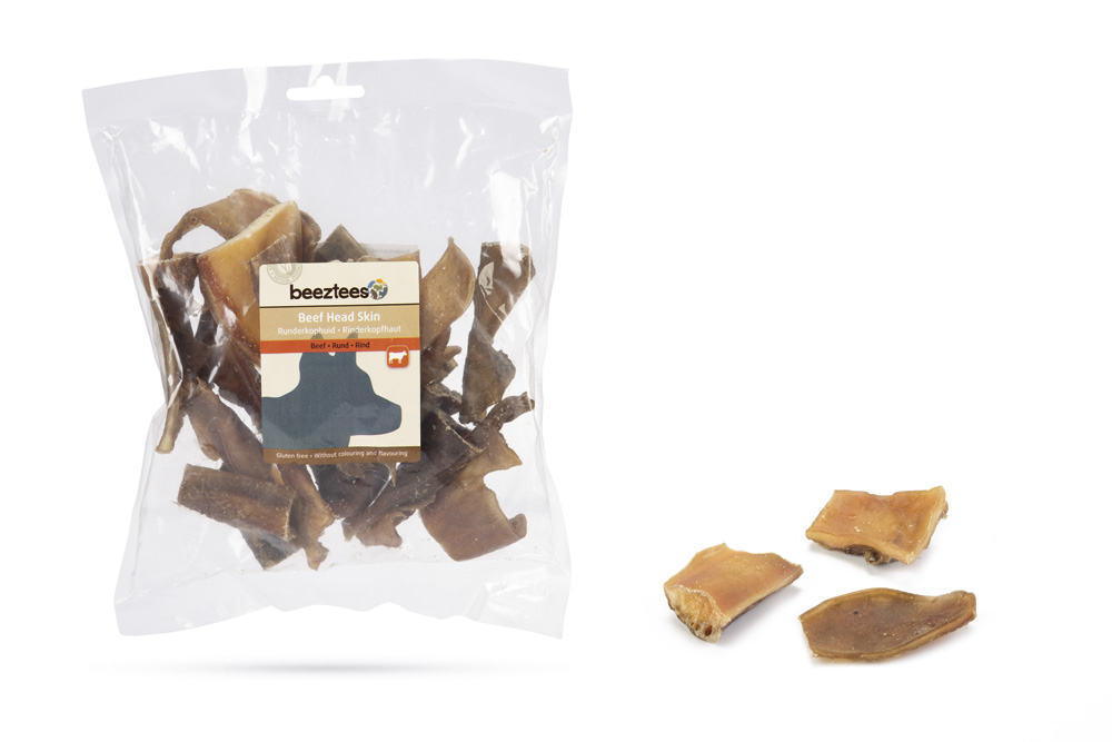 Beeztees Runderkophuidstukjes- Hondensnack - 250 Gram