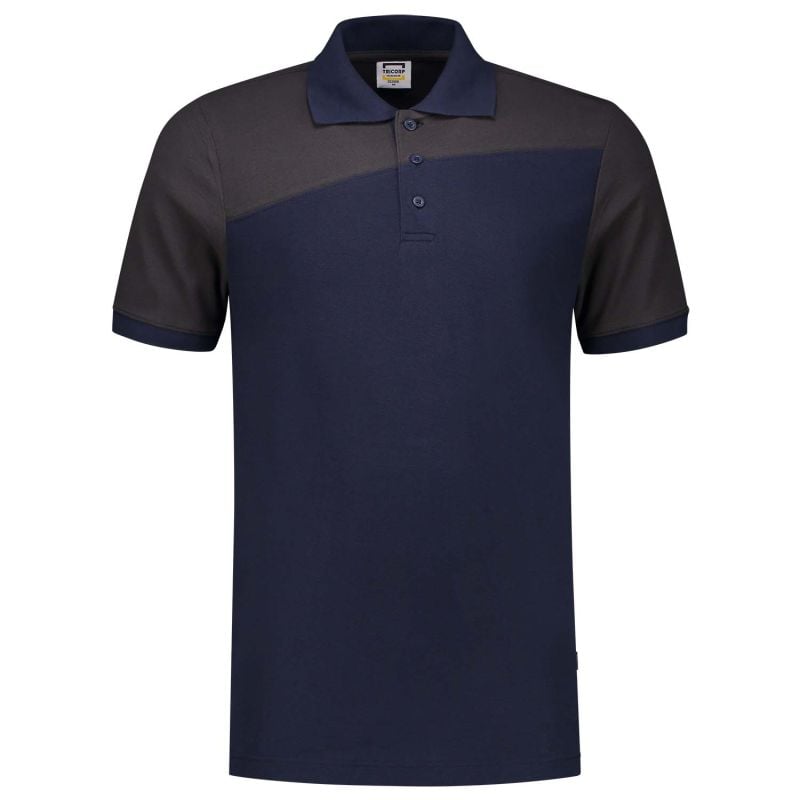 Tricorp Bicolor Naden - Poloshirt - Blauw Donkergrijs - 7XL Tricorp Bicolor Naden - Poloshirt - Blauw Donkergrijs - 7XL
