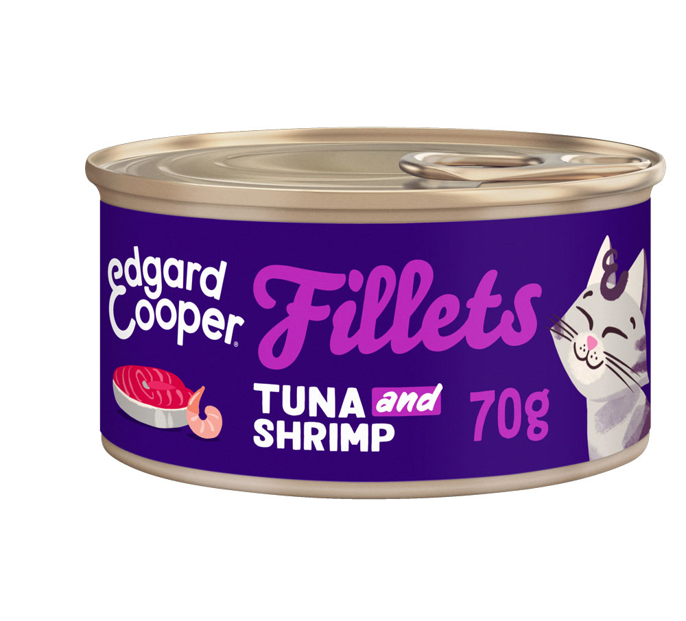 Edgard & Cooper Filets - Kattenvoer - 70 Gram - scampi, tonijn