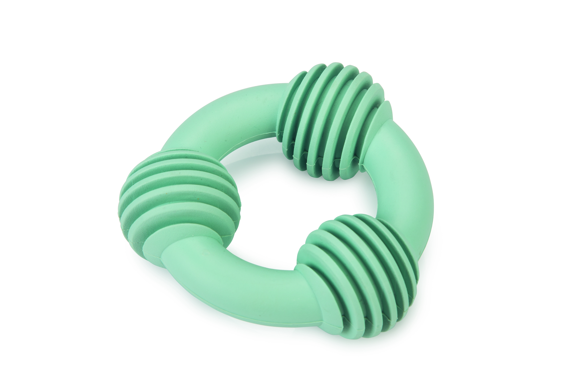 Beeztees Dental ring - Kauwspeelgoed puppy - groen - 14x9.3x2 cm