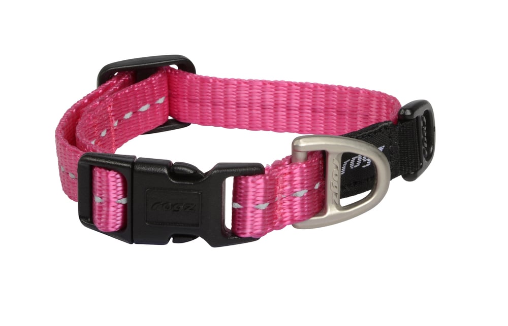 Rogz Utility - Halsband Hond - roze - 16 tot 22 cm