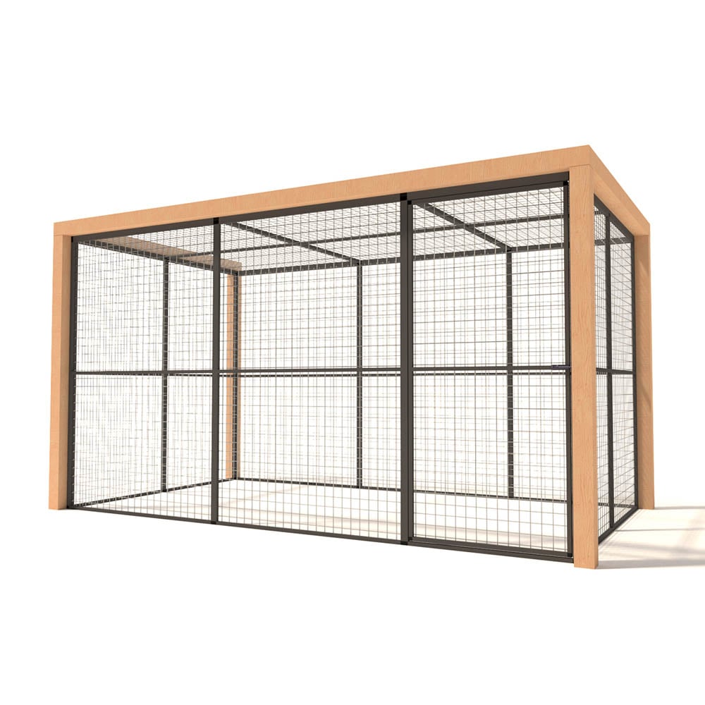 Glorenza Olivia - Kattenren - Antraciet - 187x190x345 cm Glorenza Olivia - Kattenren - Antraciet - 187x190x345 cm