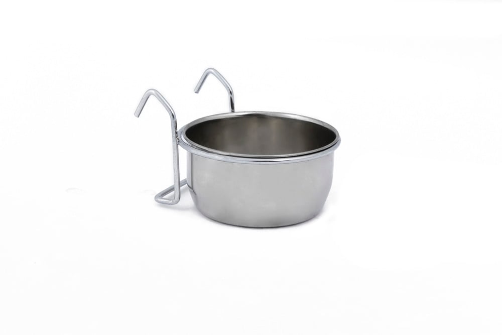 Beeztees Coopcup Inox Met Houder - voer & drinkbak - 0.3 Liter