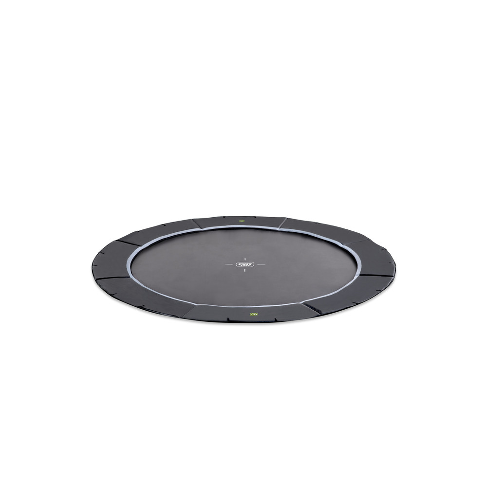 EXIT Dynamic groundlevel - Trampoline - Zwart - 366 cm