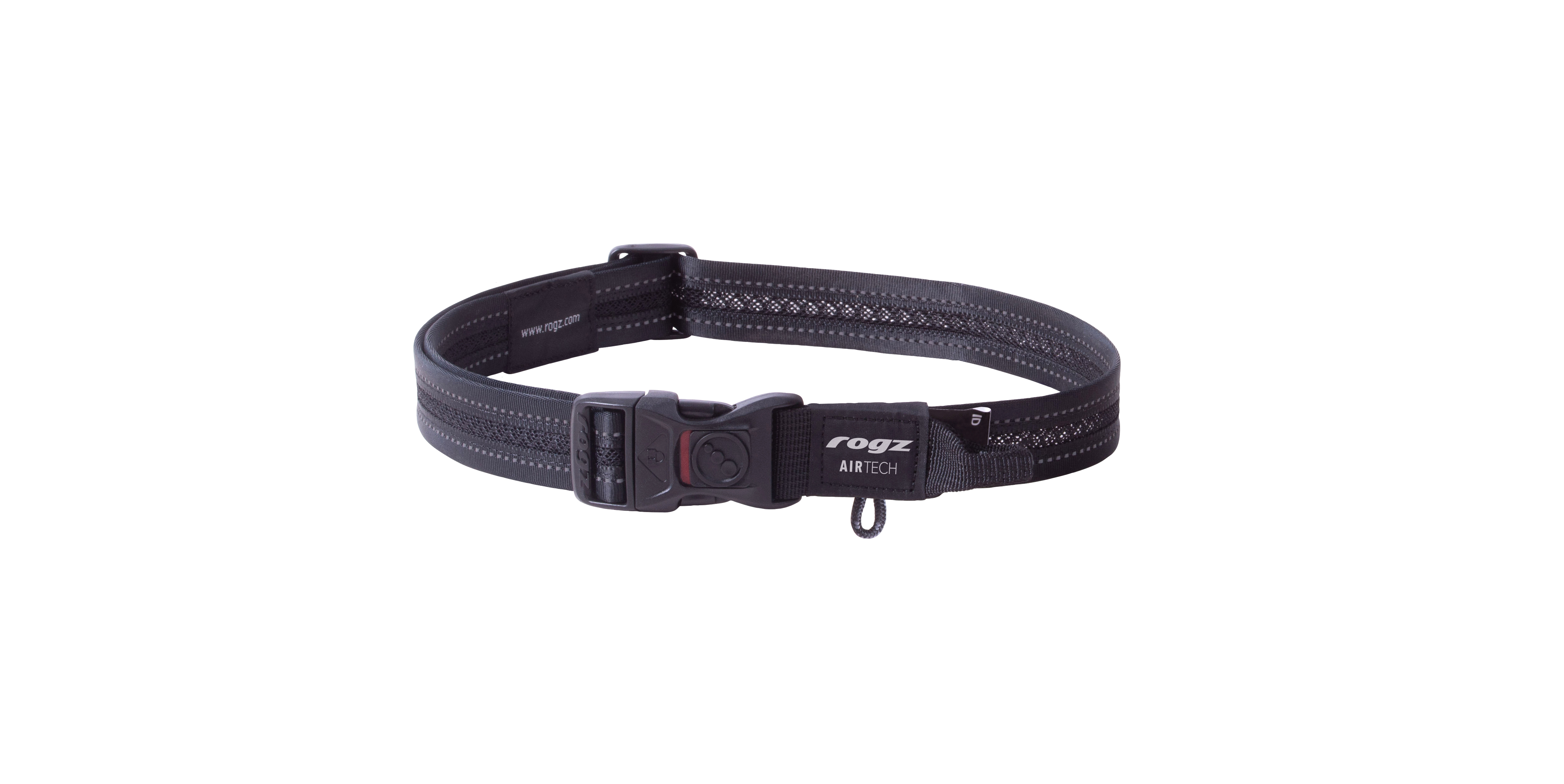 Rogz Air Tech - Halsband Hond - Zwart - 43 tot 70 cm Rogz Air Tech - Halsband Hond - Zwart - 43 tot 70 cm
