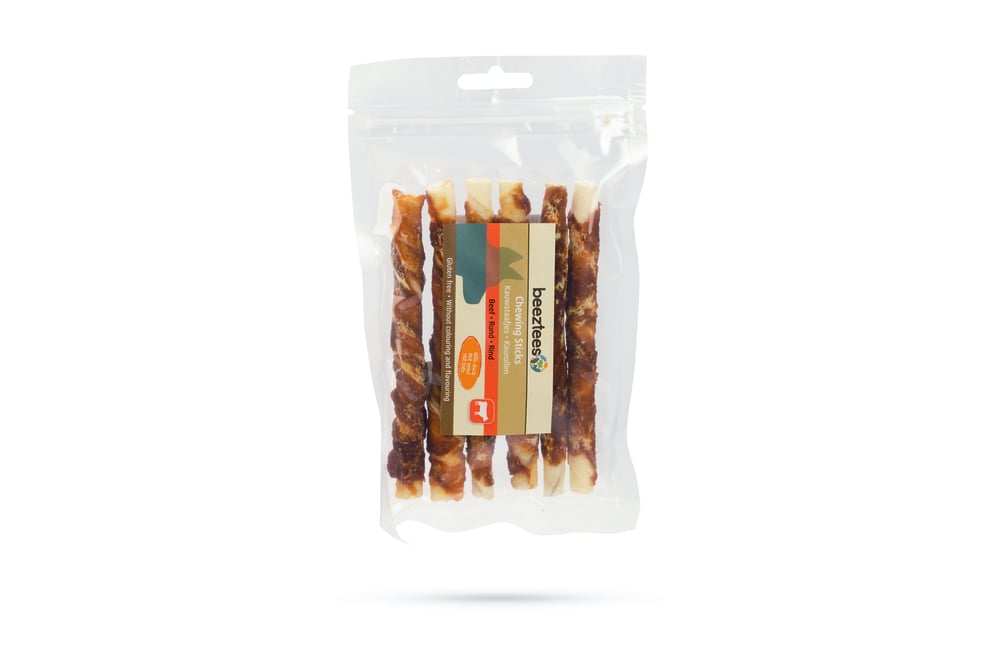 Beeztees Kauwstaafjes- Hondensnack - 6 Stuks - Eend