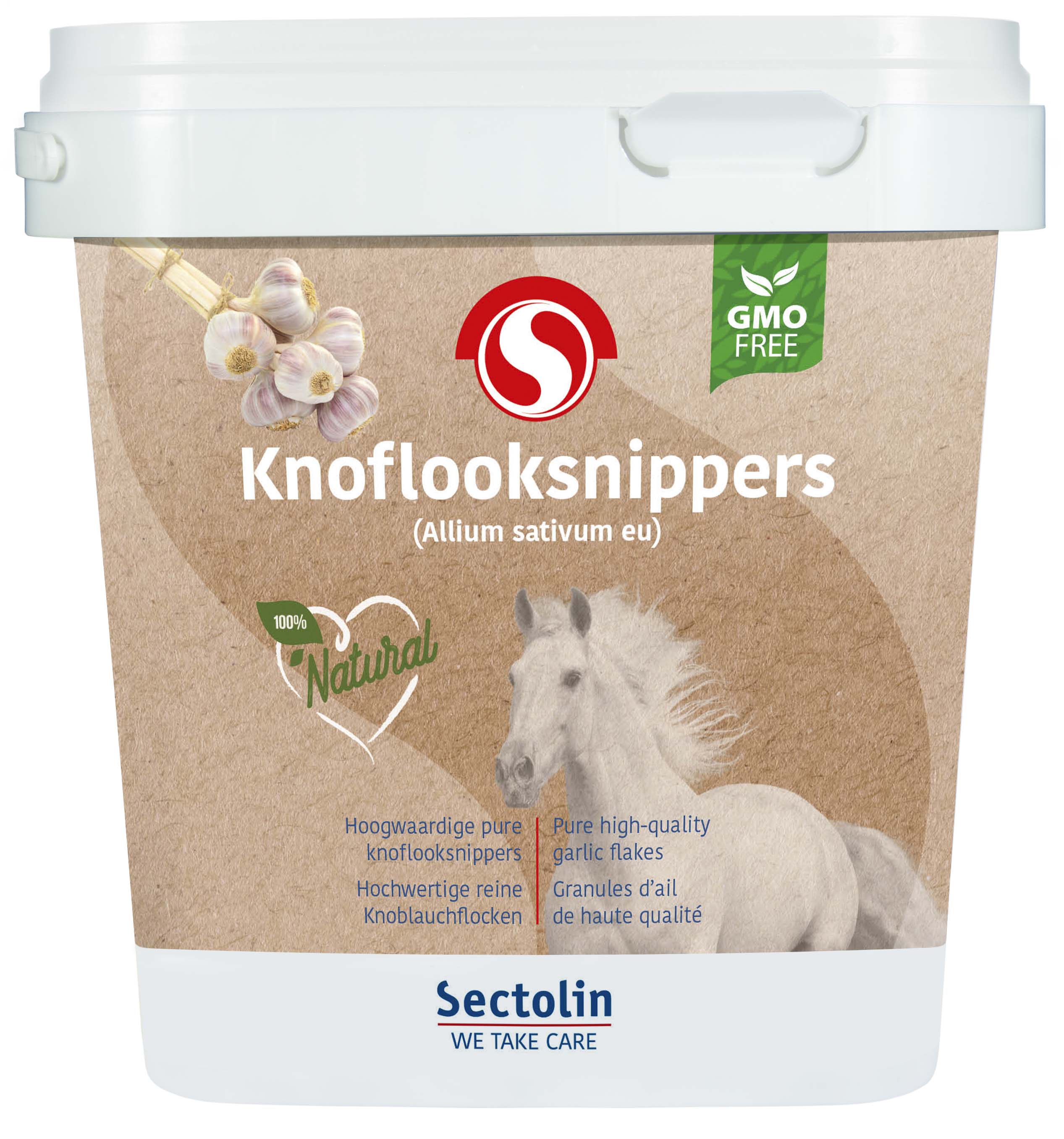 Sectolin Knoflooksnippers - Weerstandsupplement Paard - 1 Kilogram - Emmer