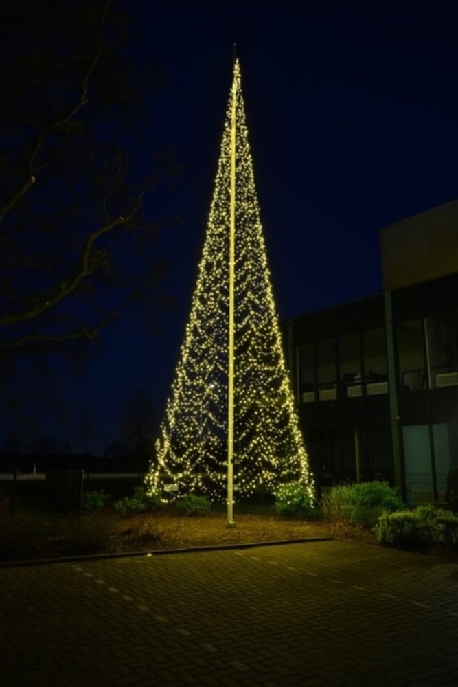 Fairybell - Vlaggenmast kerstboom - 4000 - Warm wit - 1200 cm Fairybell - Vlaggenmast kerstboom - 4000 - Warm wit - 1200 cm