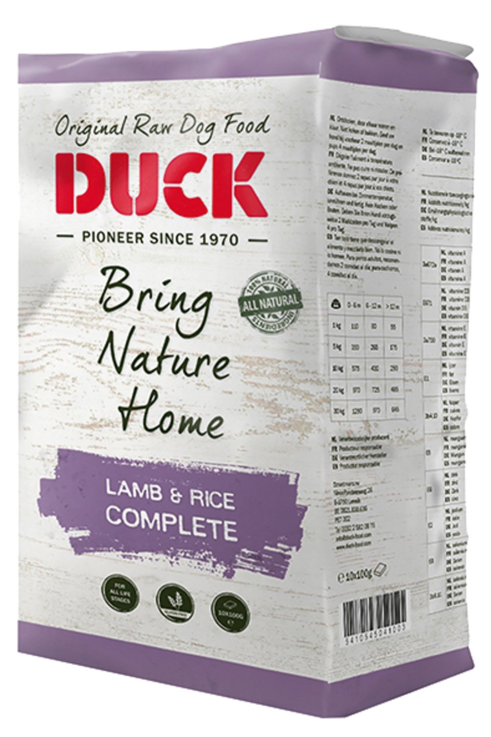 Duck Hondenvoer Compleet Lam & Rijst - 1 Kilogram - Lam & rijst Duck Hondenvoer Compleet Lam & Rijst - 1 Kilogram - Lam & rijst