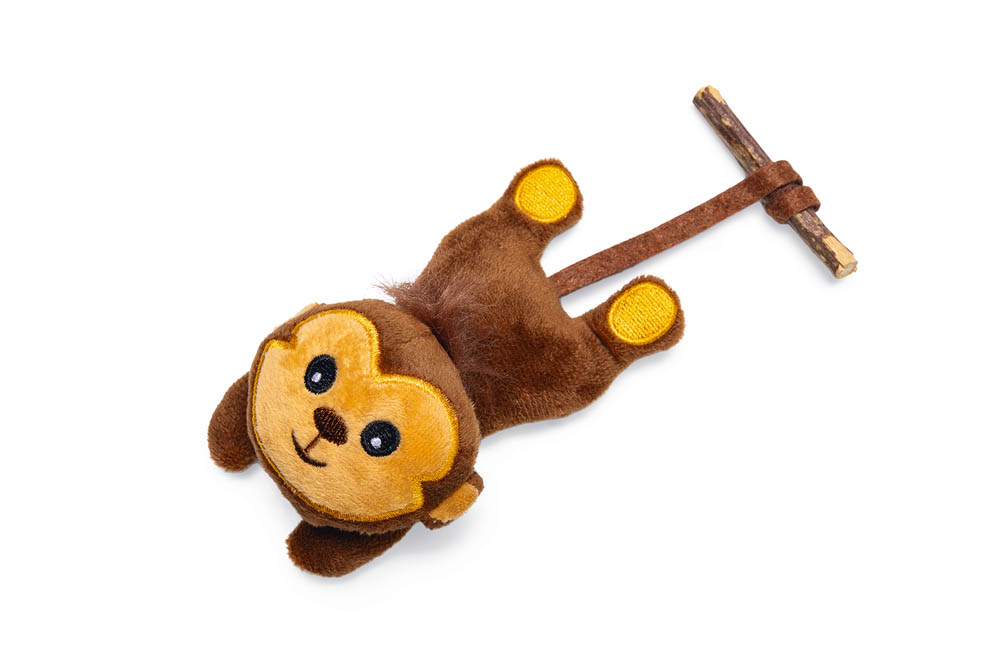 Beeztees Aap Jungle - Kattenspeeltje - Bruin