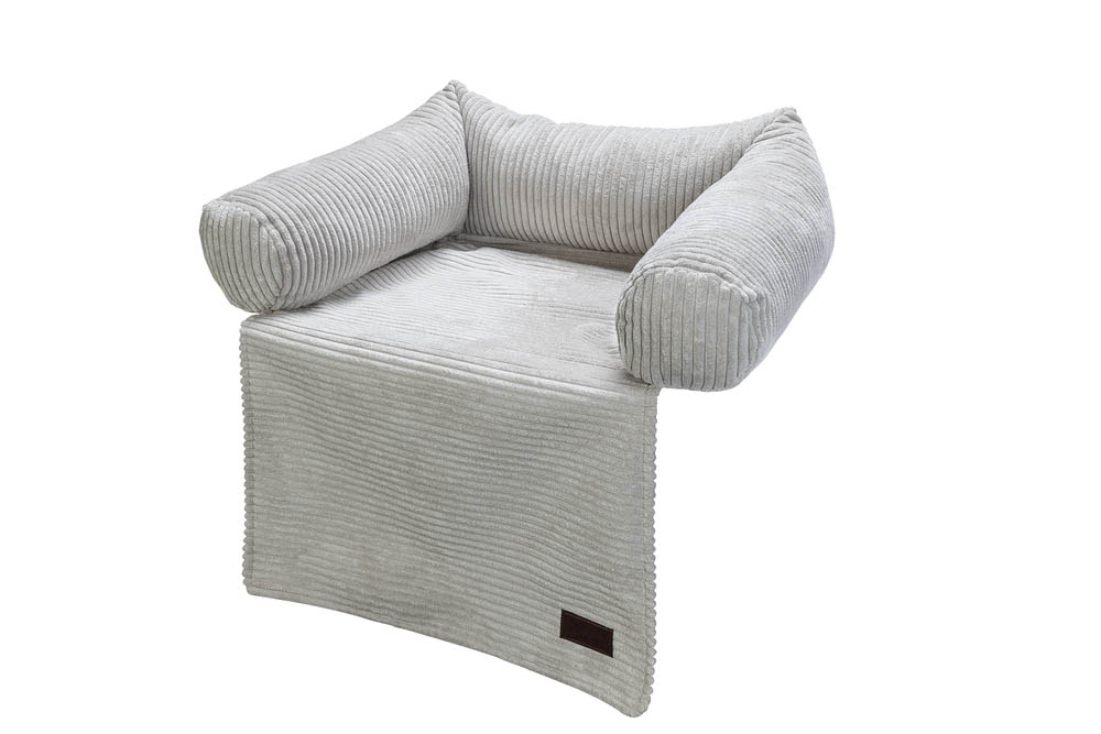 Designed by Lotte Ribbed - Bankkussen - lichtgrijs - 13.5x50x45 cm - S