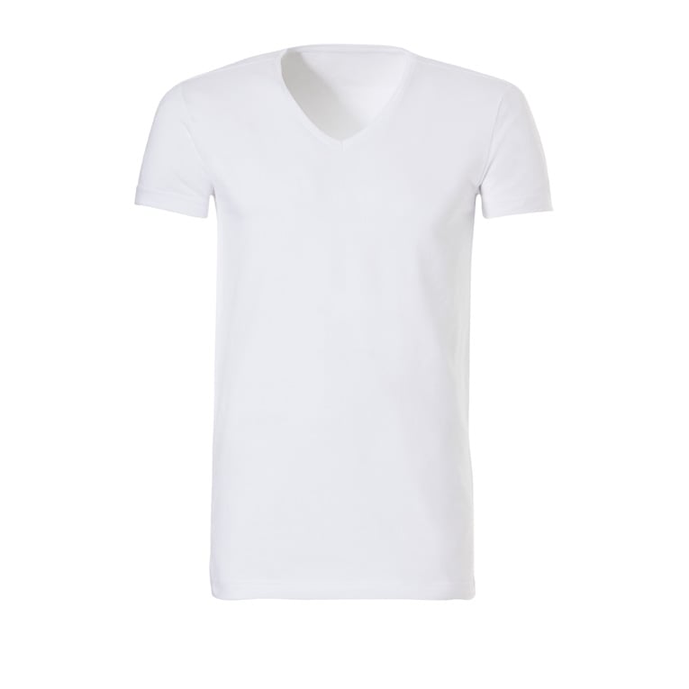 Ten Cate Extra Lang V hals - T-shirt - Wit - M