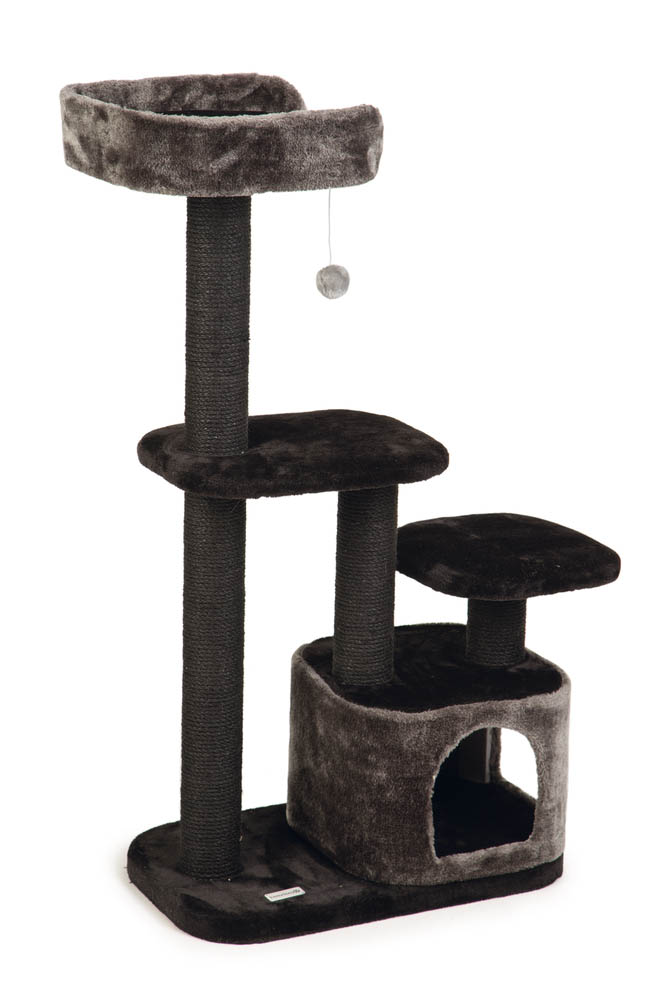 Beeztees Poronti - Krabmeubel - Zwart Grijs - 115x60x40 cm