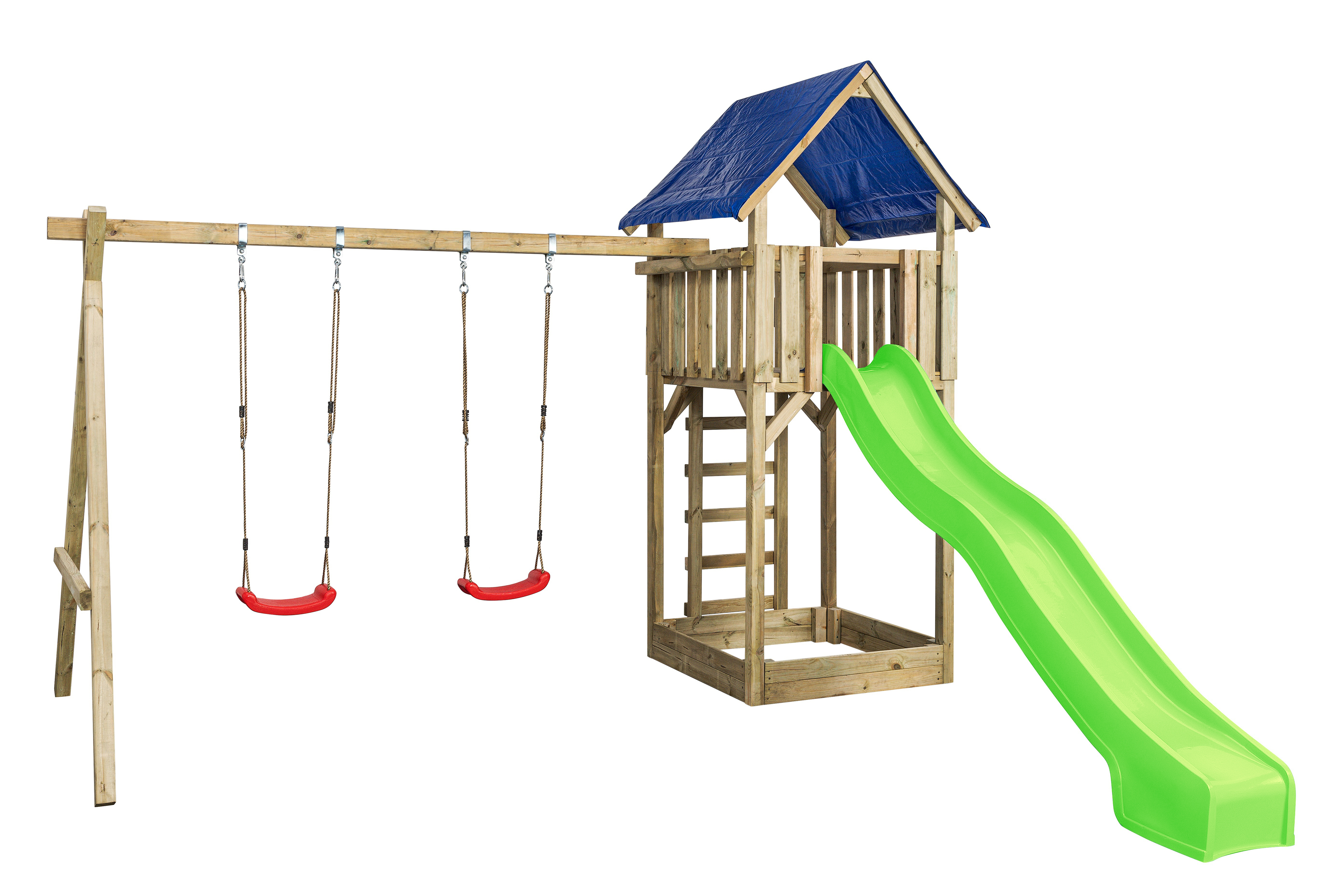 Swing King Jonas - Speeltoestel - Appelgroen - Hout