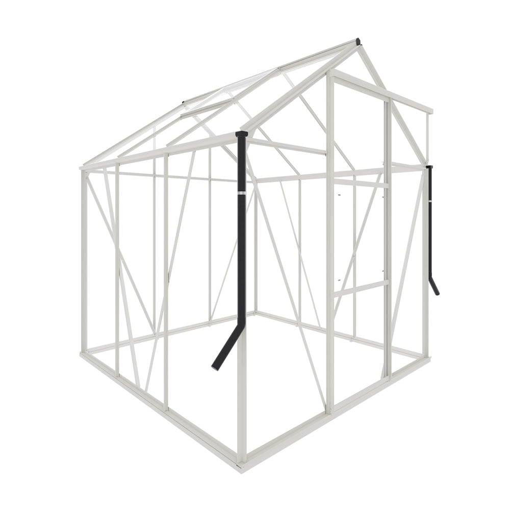 Royal Well Kate I - Tuinkas - Wit - 217x192x192 cm - Veiligheidsglas