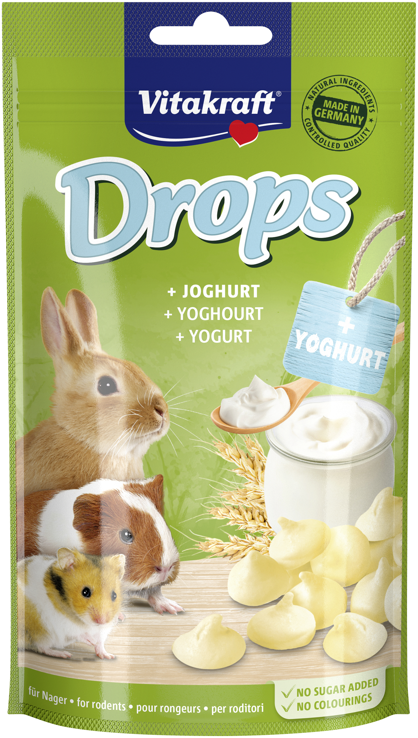 Vitakraft Drops - Knaagdierensnack - 75 Gram - yoghurt Vitakraft Drops - Knaagdierensnack - 75 Gram - yoghurt