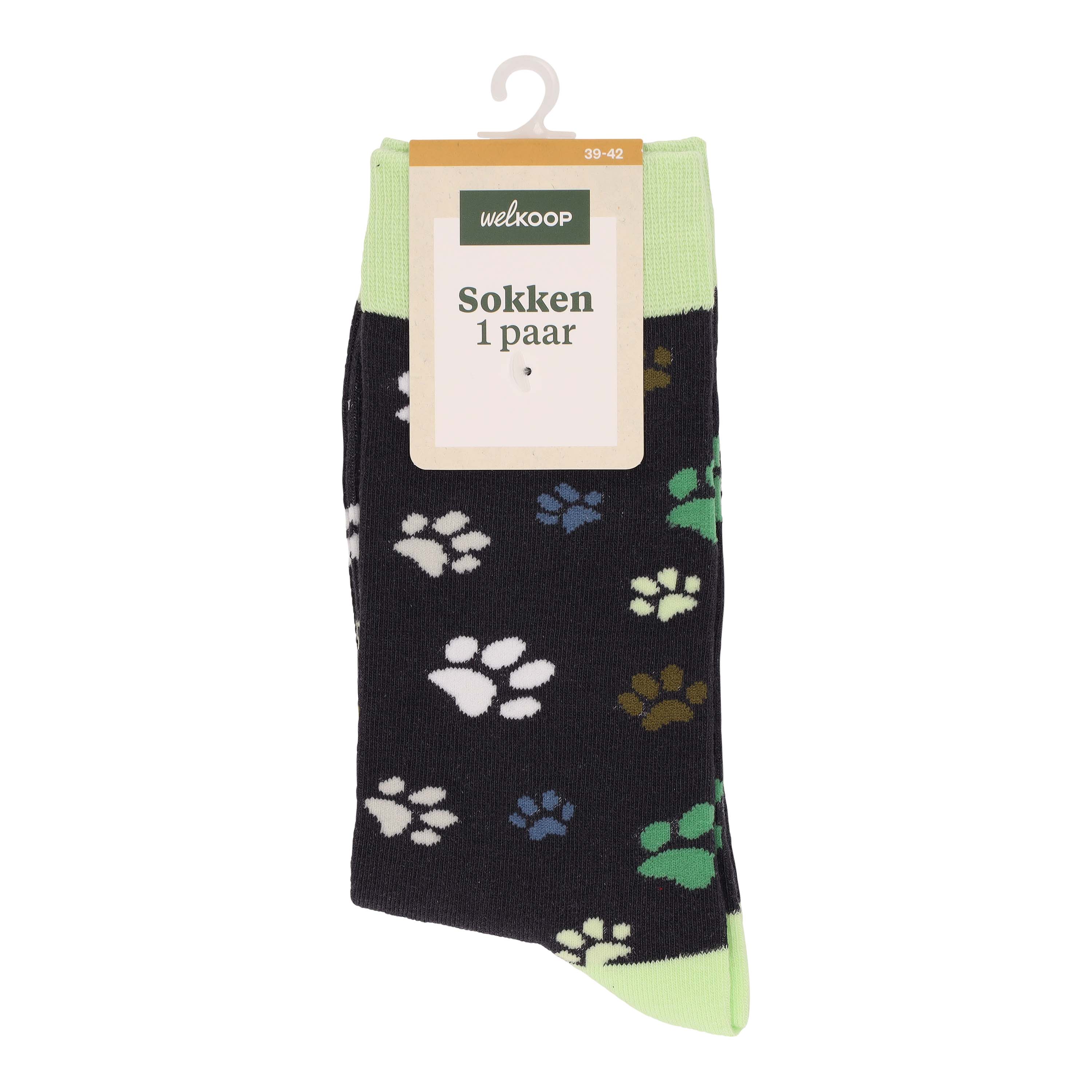 Welkoop Fun Poot - Sokken - Groen - 39-42