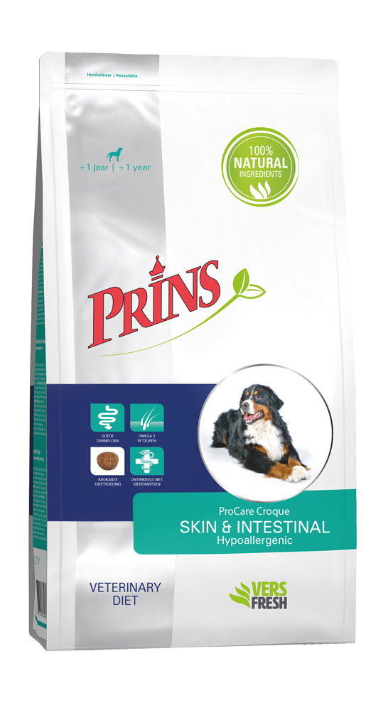 Prins Dieet ProCare Skin Support - Hondenvoer veterinair - 3 Kilogram - eend
