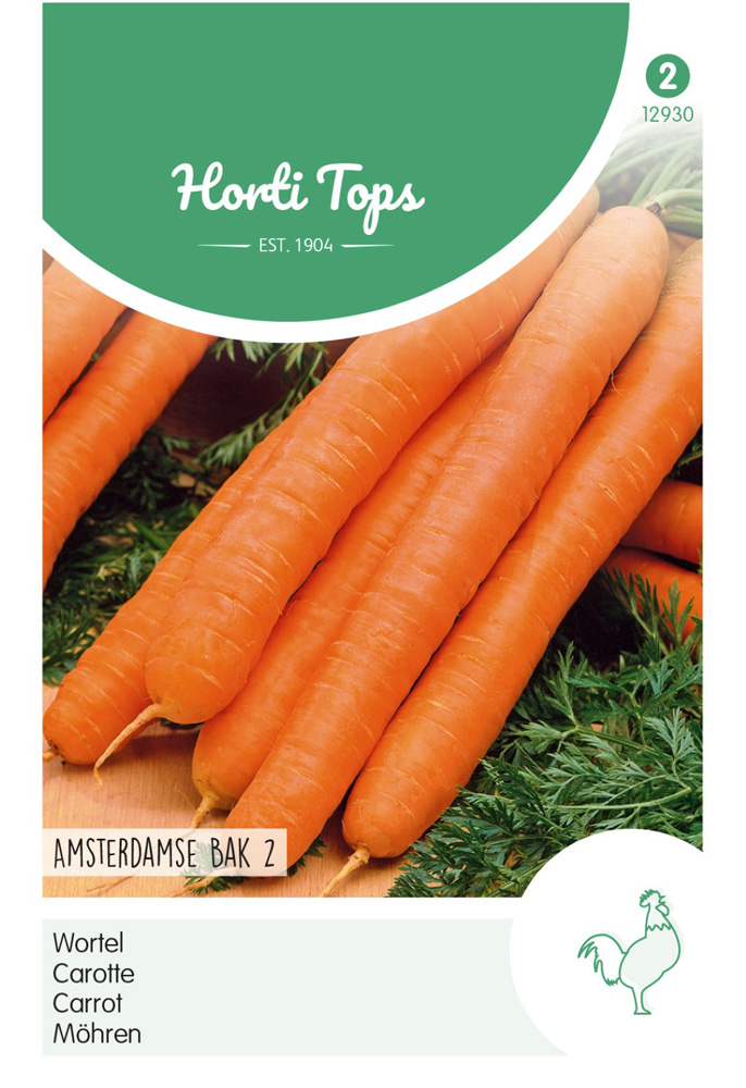 Hortitops Wortelen Daucus carota Amsterdamse Bak 2 - Wortelen - 5 Gram