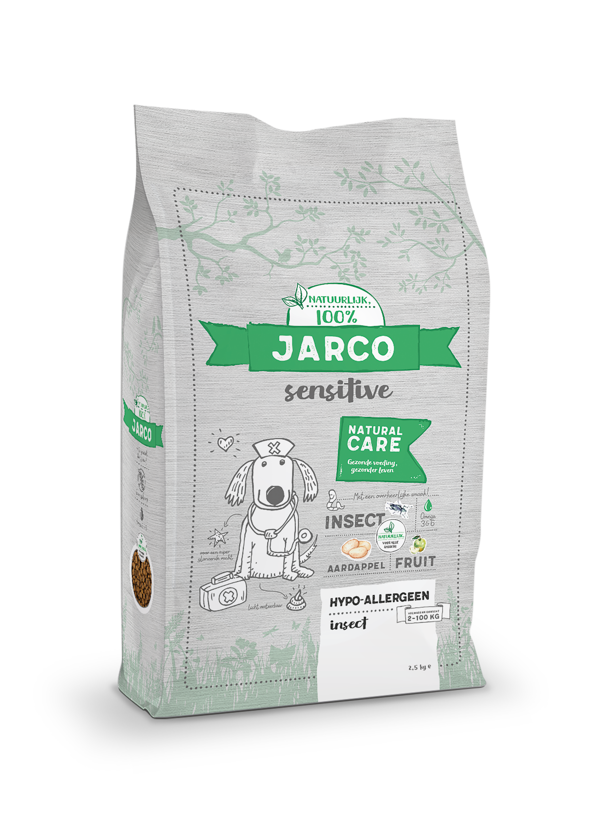 Jarco Dog Sensitive - Hondenvoer - 2.5 Kilogram - insecten