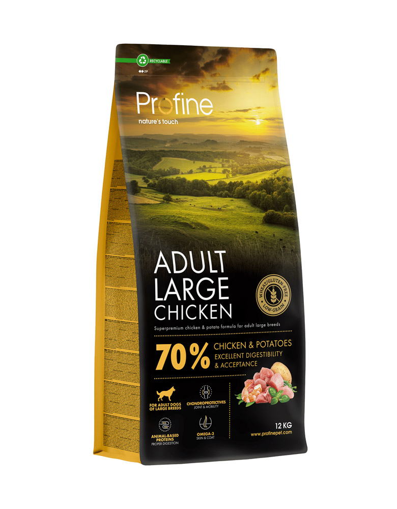 Profine Adult Large Chicken & Potatoes - Hondenvoer - 12 Kilogram - kip Profine Adult Large Chicken & Potatoes - Hondenvoer - 12 Kilogram - kip
