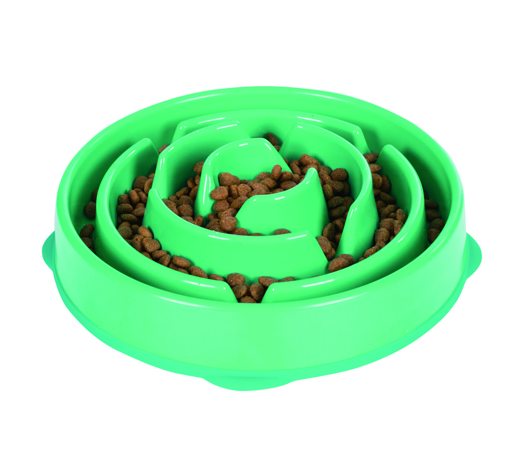 Outward Hound Anti-Schrok groot - Voerbak - Blauw - 28 cm