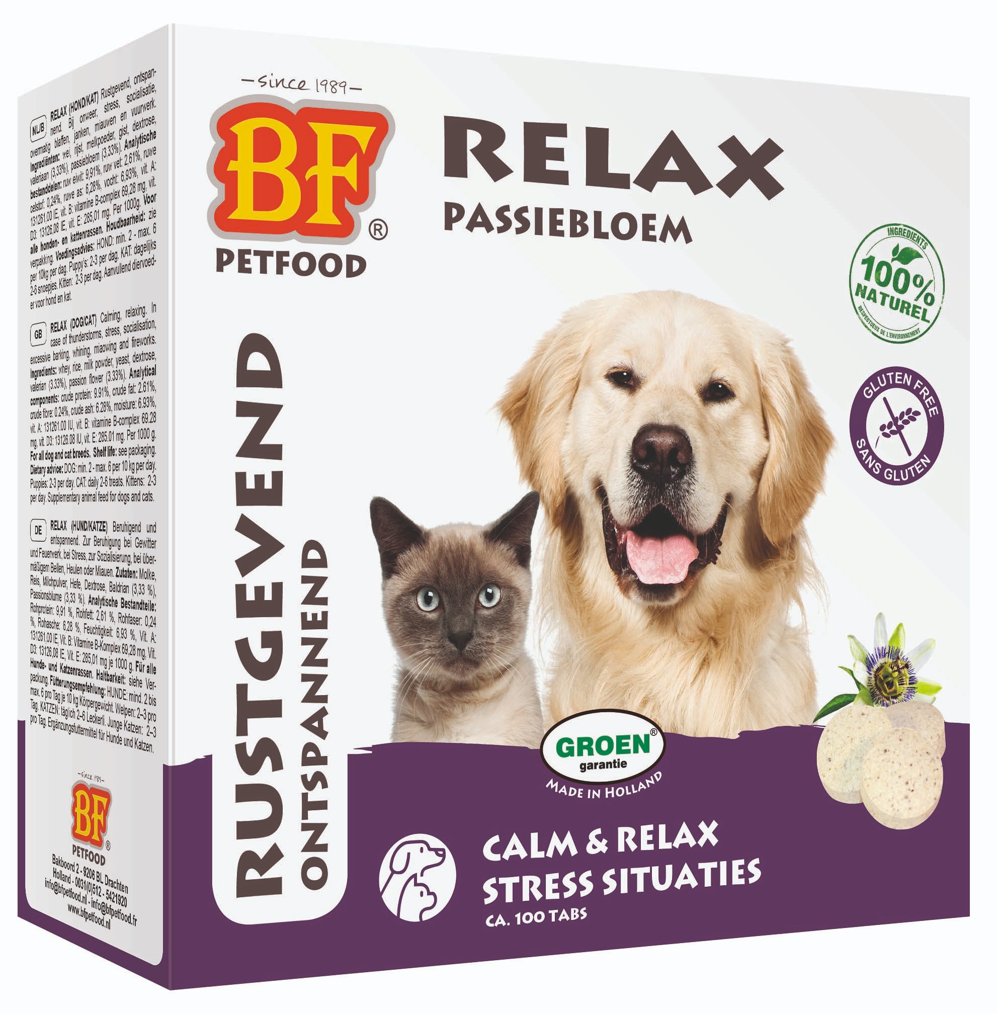 Biofood Relax Gisttabletten - Hondensnack - 100 Stuks