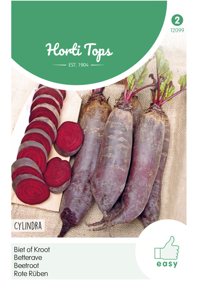 Hortitops Bieten Beta vulgaris L. var. conditiva Alef. Cylindra, Halflange - Groentezaden