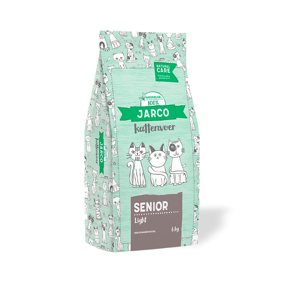 Jarco Natural Senior Light - Kattenvoer - 6 Kilogram - gevogelte