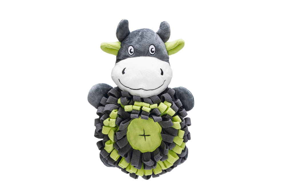 Beeztees Hide and Seek Koe - Snuffelmat - Hondenspeelgoed - Multi - 9x21.5x32 cm