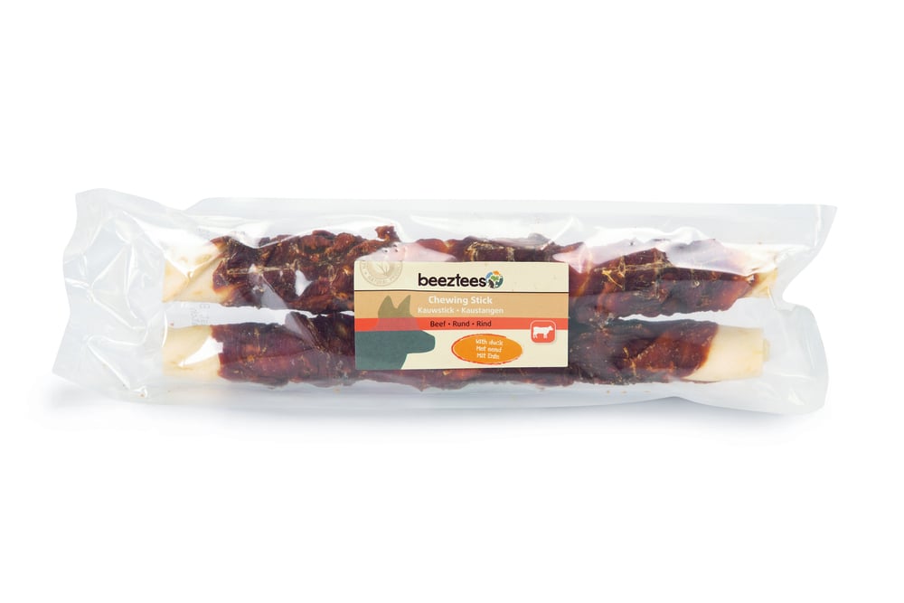 Beeztees Kauwstick- Hondensnack - 2 Stuks - Eend - L