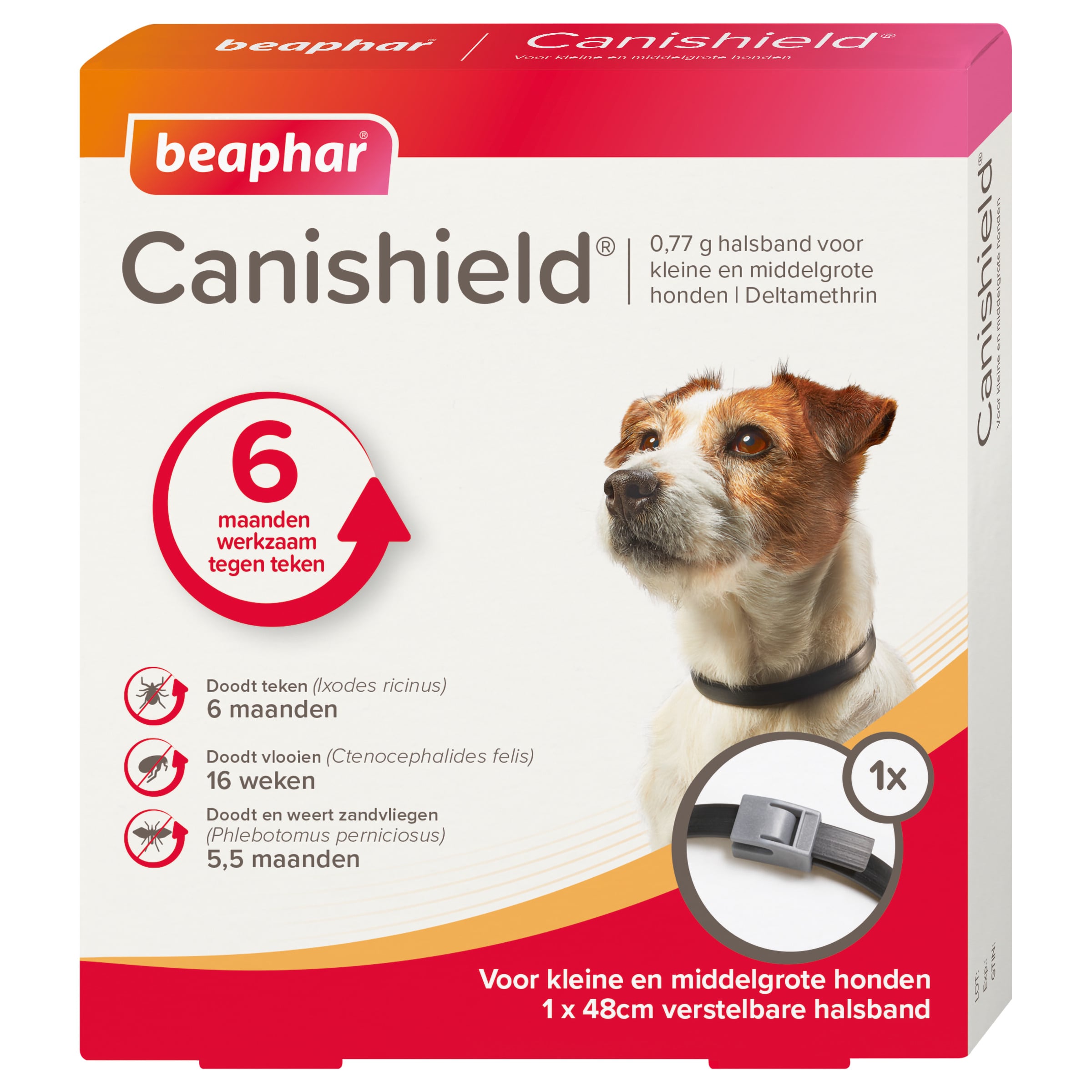 Beaphar Canishield - Anti Vlooien en Tekenband Hond - klein/middel - S/M Beaphar Canishield - Anti Vlooien en Tekenband Hond - klein/middel - S/M