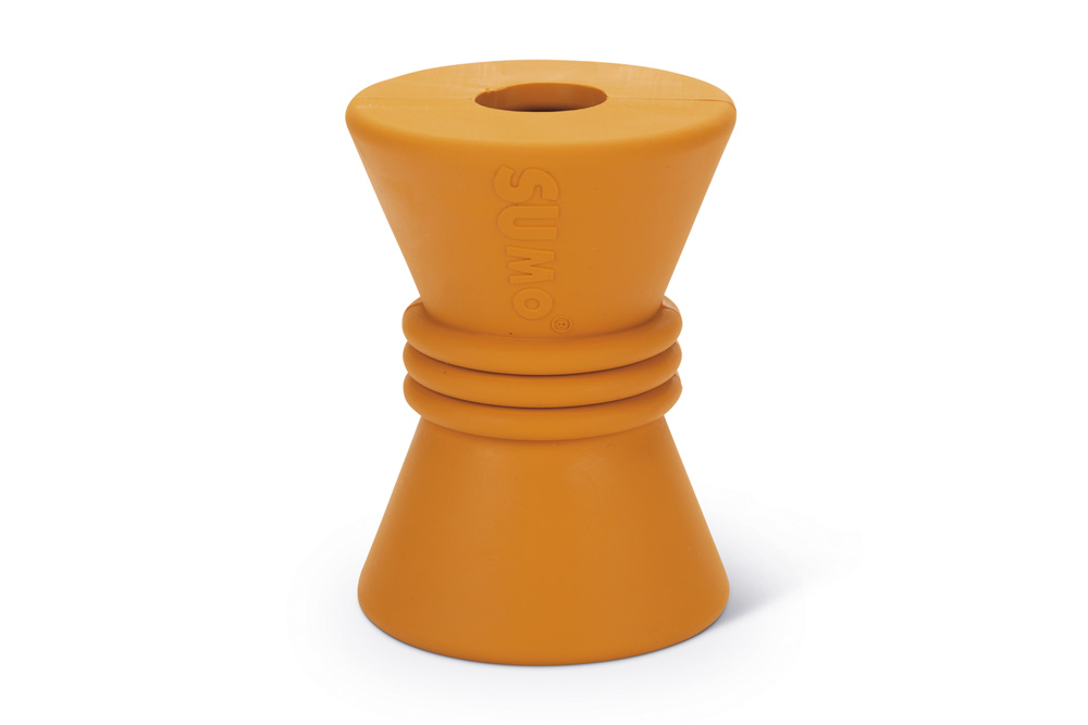 Beeztees Sumo Play Diabolo - Vulbaar Hondenspeelgoed - oranje - 20.3x14.1x8 cm