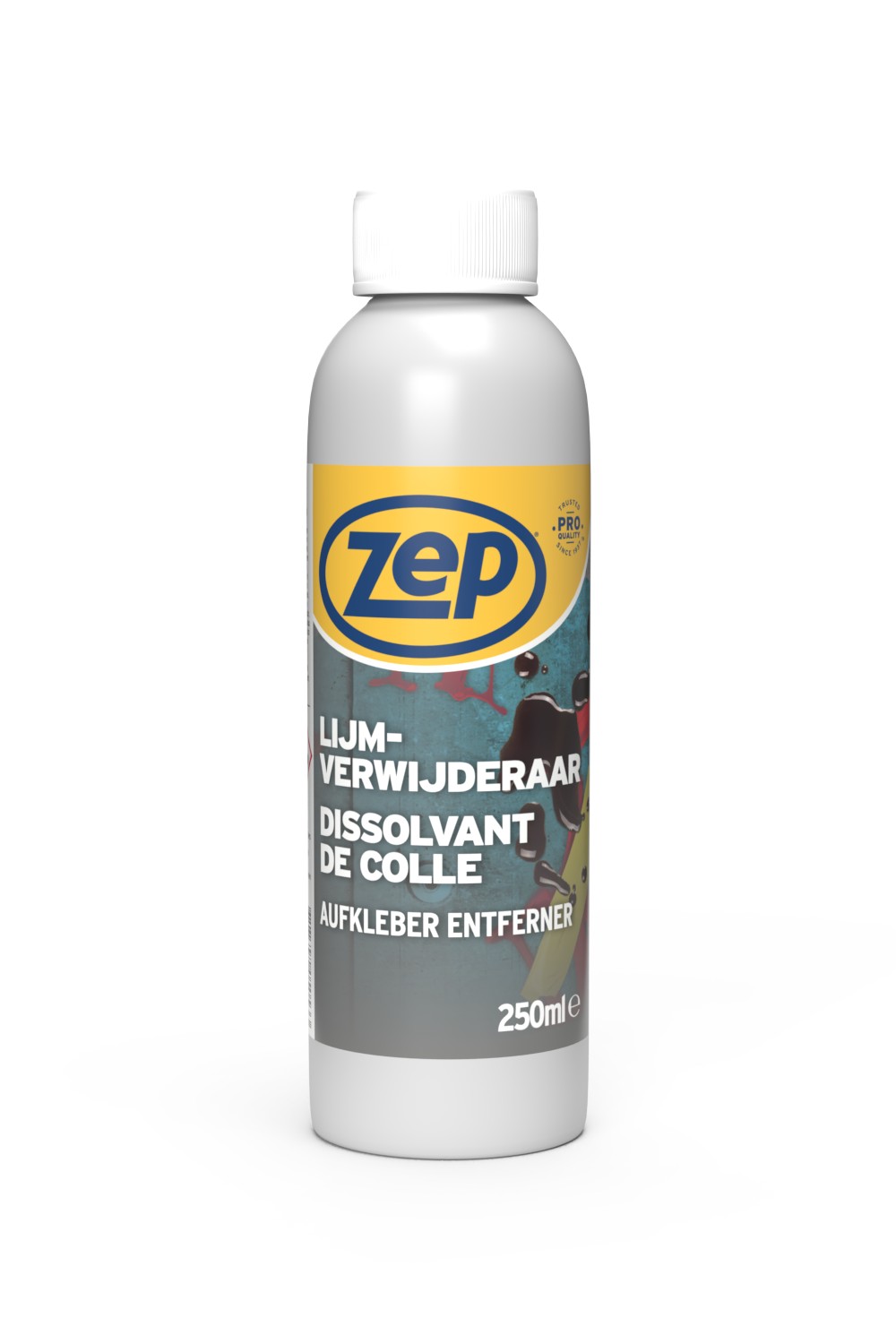 Zep - Lijm-en stickerverwijderaar - 0.25 Liter - 5 cm