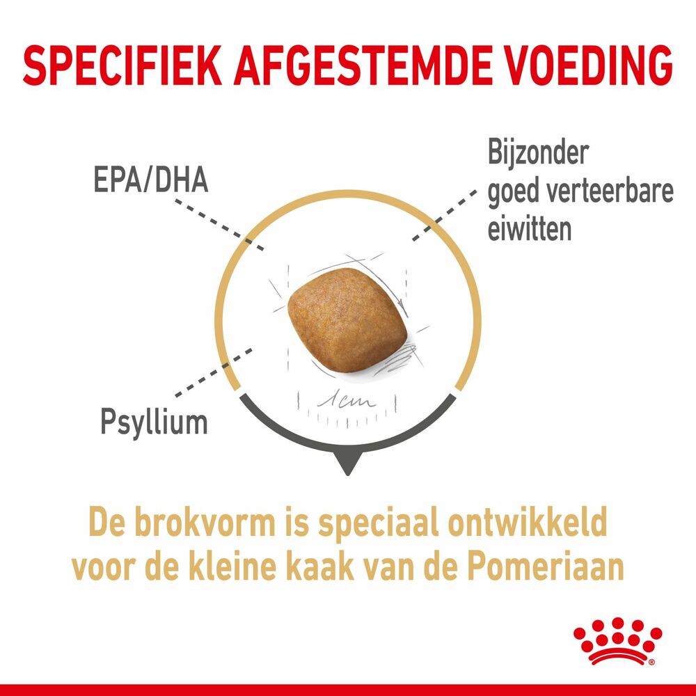 Royal Canin Pomeriaan Adult - Hondenvoer - 1.5 Kilogram - gevogelte Royal Canin Pomeriaan Adult - Hondenvoer - 1.5 Kilogram - gevogelte