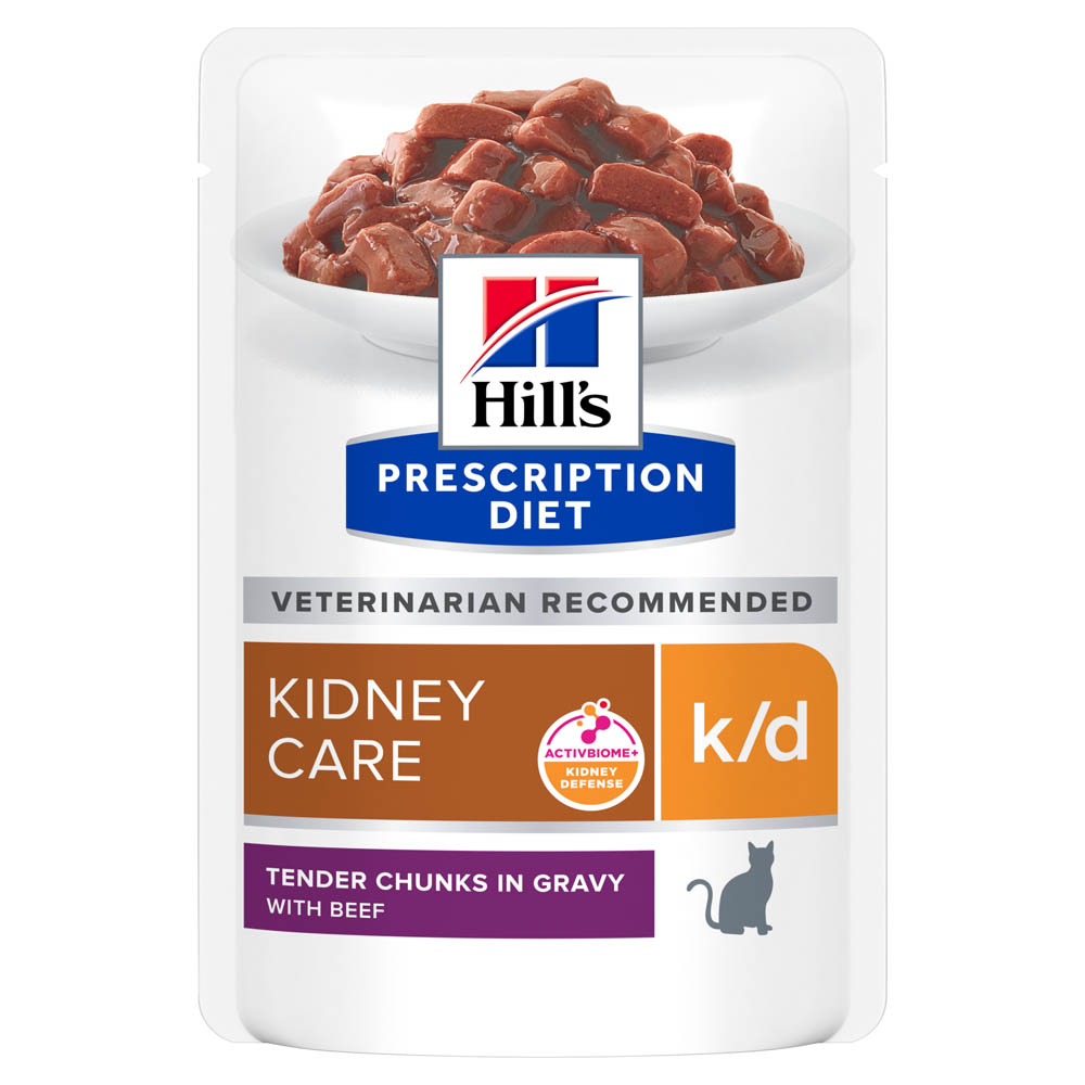 Hill's Prescription Diet Kidney Care k/d - Kattenvoer - 12x85 gram - 85 Gram - rund